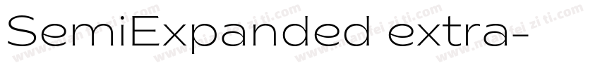 SemiExpanded extra字体转换
